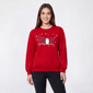 Womens Top Stitch by Morning Sun Let It Snow Fleece Sweatshirt - image 1