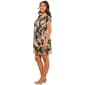 Petite Connected Apparel Short Sleeve Leaf Sarong Wrap Dress - image 4