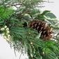 National Tree 28in. Holly & White Mixed Greenery Wreath w/ LED - image 3