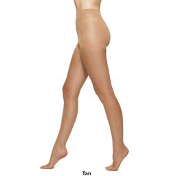 Womens HUE Glossy Control Top Sheer Tights