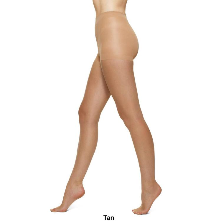 Womens HUE Glossy Control Top Sheer Tights