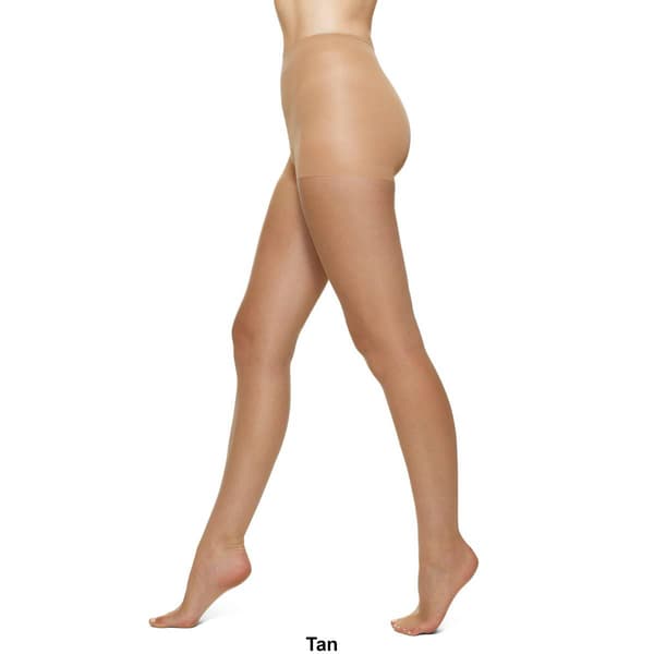Womens HUE Glossy Control Top Sheer Tights