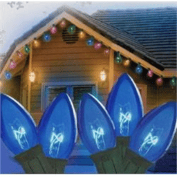 Northlight 25ct. C7 Blue Christmas String Lights