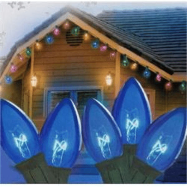 Northlight 25ct. C7 Blue Christmas String Lights - image 