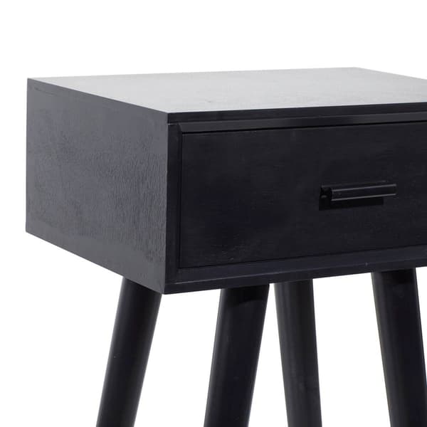 9th & Pike® Black Pine Modern Accent Table