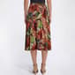 Womens Kasper Pull On Tropical Leaf Midi Skirt - image 2