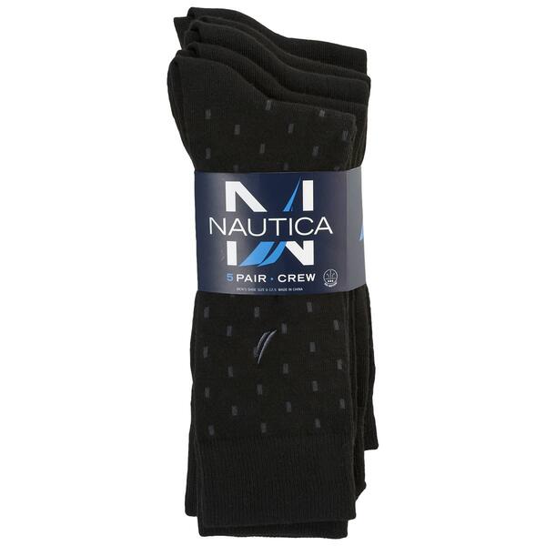 Mens Nautica 5pk. Dress Crew Socks - image 