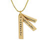 Blessed Content Thankful Crystal Cross Pendant Necklace - image 2