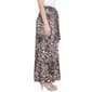 Petite NY Collection Tie Waist Brown Pelage Maxi Skirt - image 3