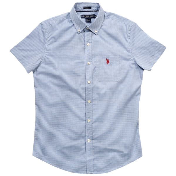Mens U.S. Polo Assn.&#174; Slim Fit Stripe Button Down Shirt