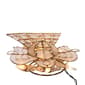 Kurt Adler 10-Light Capiz Angel Treetop w/ Scroll Design & Pearls - image 6