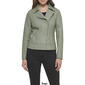 Womens Guess Faux Leather Motorcycle Jacket - image 5