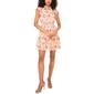 Petite MSK Flutter Sleeve Floral Chiffon A-Line Dress - image 1