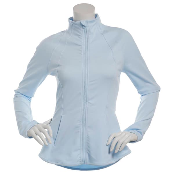 Womens 90 Degree by Reflex Lux Rebel Flared Bottom Zip Jacket - image 