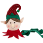 Northlight 16in. Plush Red & Green Elf Christmas Tree Topper - image 5