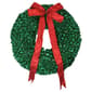 Northlight Pre-Lit Glittered Leaves Artificial Christmas Wreath - image 1