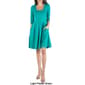 Womens 24/7 Comfort Apparel 3/4 Sleeve Fit & Flare Mini Dress - image 5
