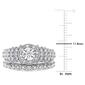 Diamond Classics&#8482; 1/3ctw. Diamond Sterling Silver Bridal Ring Set - image 3
