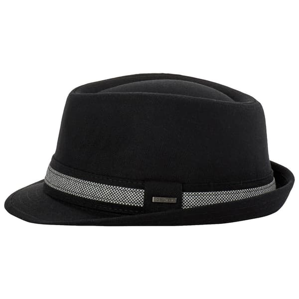 Mens Dorfman Pacific Co. Dhc Herringbone Trim Fedora