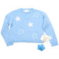 Girls (7-16) No Comment Star Mossy Sweater w/ Bag Charm - image 1