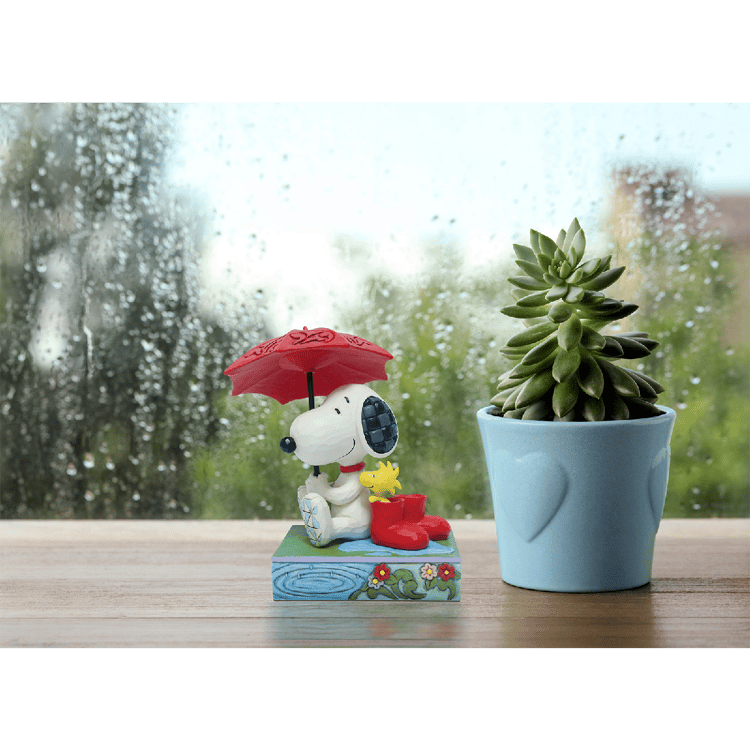 Jim Shore Peanuts Snoopy Holding Umbrella Figurine