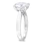 Sterling Silver 3 1/2ctw. White Moissanite Solitaire Ring - image 3