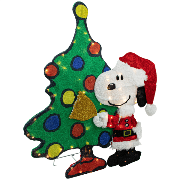Northlight LED Peanuts Snoopy and Christmas Tree Outdoor Décor