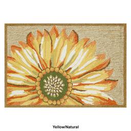 Liora Manne Frontporch Sunflower Rectangular Accent Rug