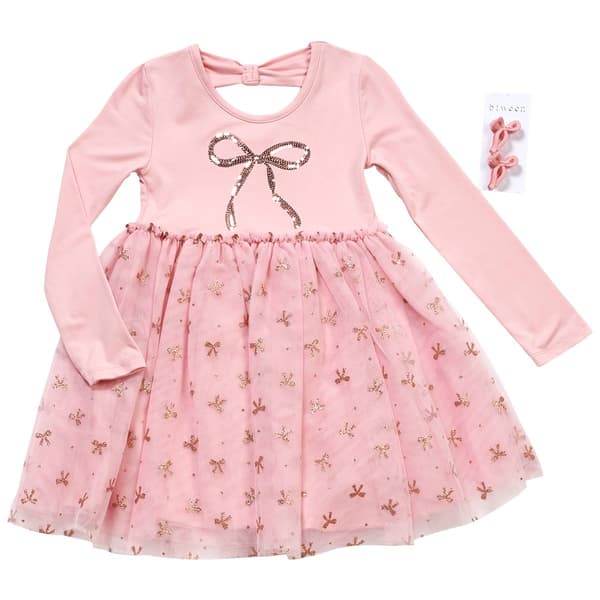 Girls (4-6x) BTween® Bow Back Tutu Dress w/ Sequin Bow