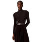 Womens Calvin Klein Long Sleeve Turtleneck Belted Midi Dress - image 4