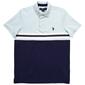 Mens U.S. Polo Assn.&#40;R&#41; Striped Color Block Pique Short Sleeve Polo - image 1