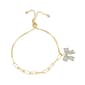 Accents by Gianni Argento Bow Paperclip Adjustable Bracelet - image 1