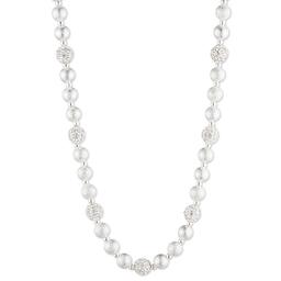 Gloria Vanderbilt Silver-Tone & Crystal Bead Necklace