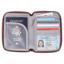 Travelon RFID Blocking Passport Zip Wallet