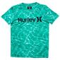 Boys &#40;8-20&#41; Hurley Short Sleeve Photo Real Tee Rash Guard - Jade - image 1