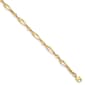 Gold Classics(tm) 14kt. Gold Polished & Diamond Cut 9in. Anklet - image 1