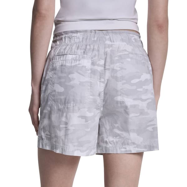 Womens DKNY Sport Mid Rise Bungee Waist Poplin Bermuda Shorts