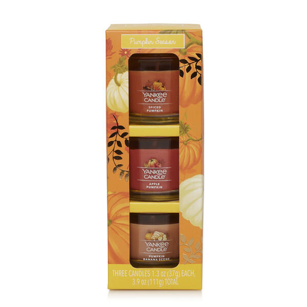Yankee Candle&#40;R&#41; 3pk. Pumpkin Season Mini Votives - image 