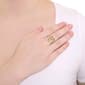Athra 14kt. Gold over Brass Double Ball Wrap Ring - image 3