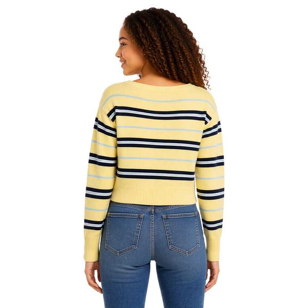 Juniors Madden Girl Boat Neck Stripe Sweater