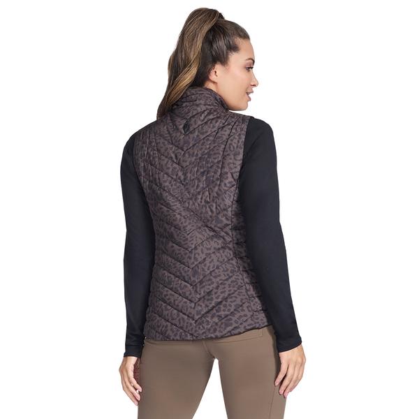 Womens Skechers On the GO Luxe Cheetah Puffer Vest