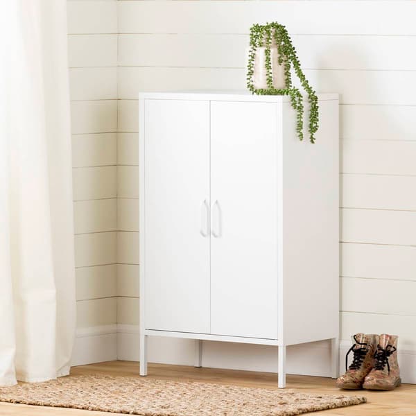 South Shore Crea Metal 2-Door Accent Cabinet