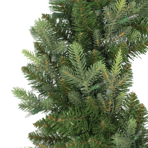Puleo International 24in. Pre-Lit Balsam Fir Wreath