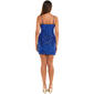 Juniors Crystal Doll Floral Sequin Side Slit Slip Dress - image 3
