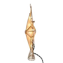 Kurt Adler 5-Point Large Star w/ Smoke Capiz Treetop
