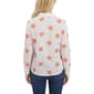 Plus Size NY Collection Long Sleeve Seashell Button Down Blouse - image 2