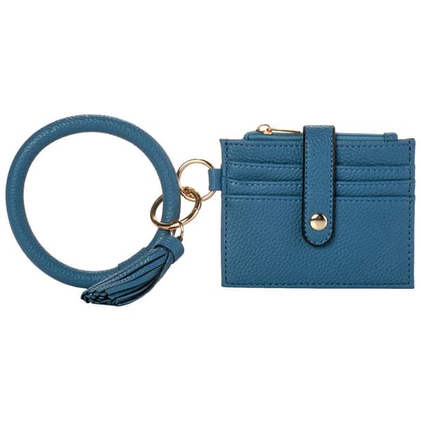 Womens DS Fashion Ring Loop Card Holder Wristlet w/ Tassel - image 