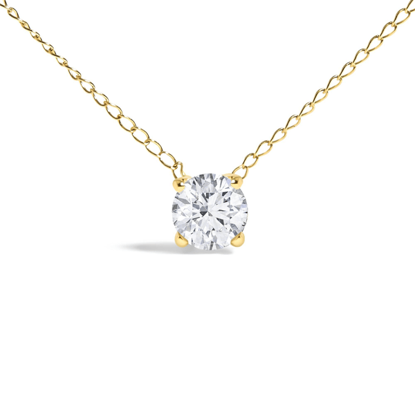 Haus of Brilliance 14kt. Gold Floating Lab Grown Diamond Necklace