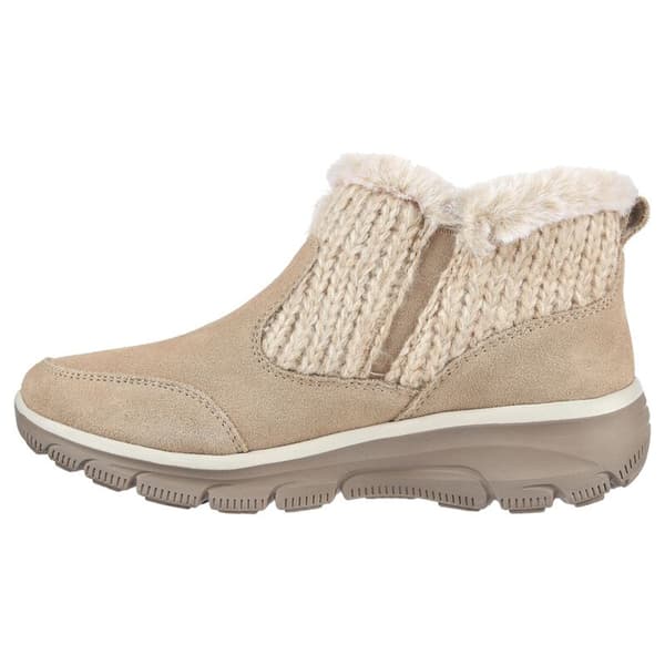 Womens Skechers Easy Going-Warmheart Ankle Boots