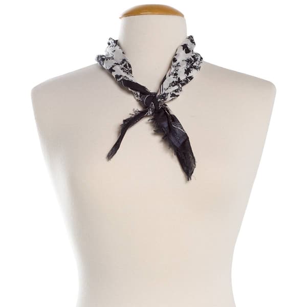 Womens BCBG Floral Square Mini Scarf